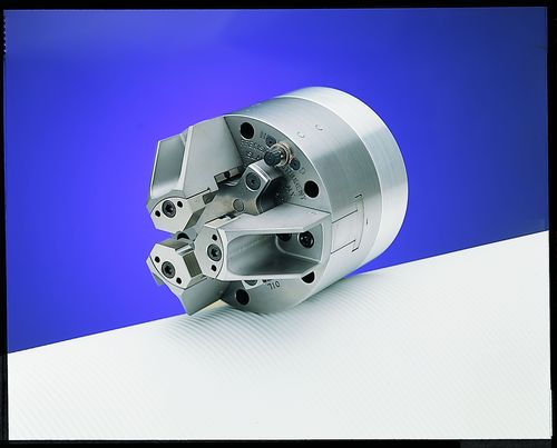 MODEL 425 WITH SPECIAL FLOW CONTROL, SUB-JAWS AND INSERTS