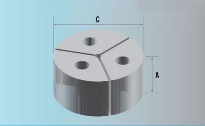 AL-3-10-2 Full Circle Jaw Blank - Northfield