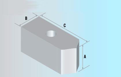 AL-1-10-2 Straight Jaw Blank - Northfield