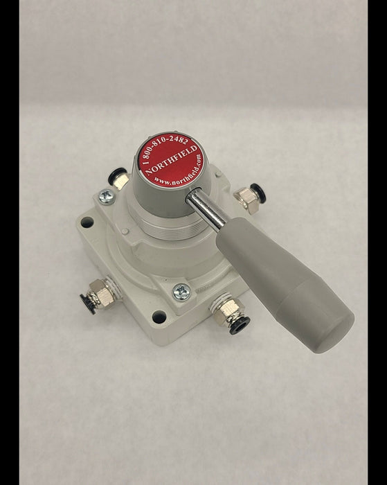 Standard high-flow, hand-operated Valve to actuate Chuck