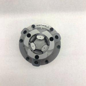 Northfield Precision Model 450W Sliding-Jaw Air Chuck (0.0001” TIR) with special top tooling attached